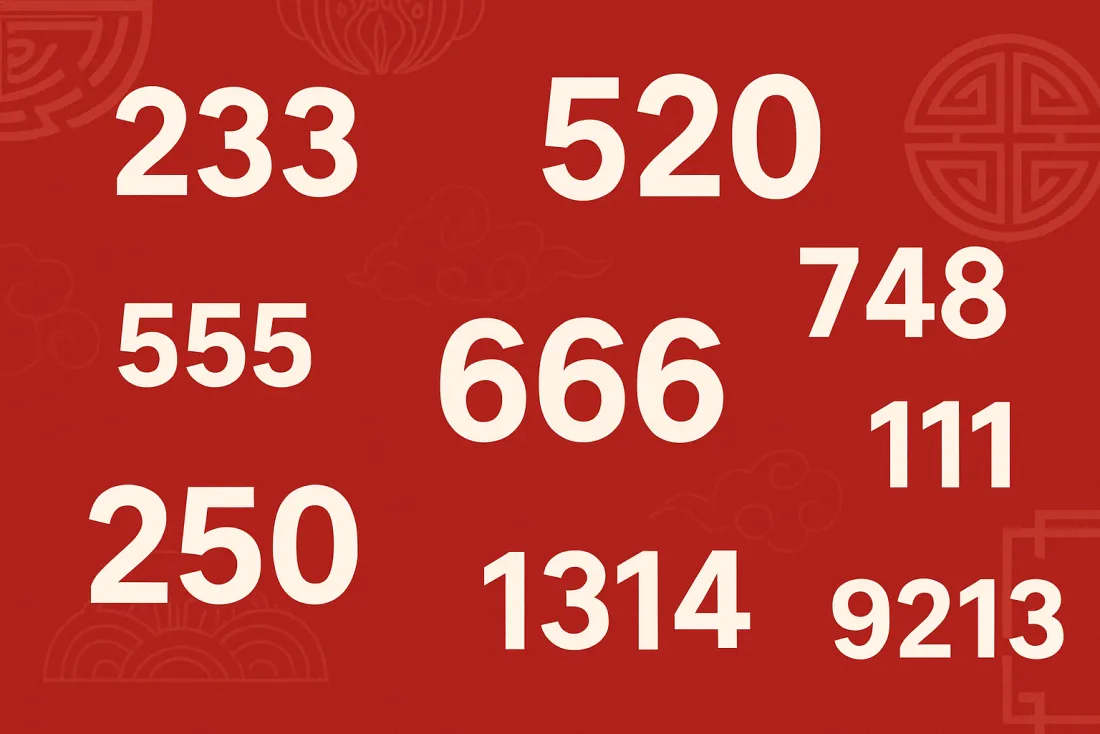 Šta znače brojevi 250, 520, 666 i drugi u kineskom jeziku?